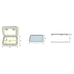 Nuova Rade plastik hatch 48X48CM