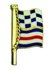 Altın kaplama ve mineli rozet