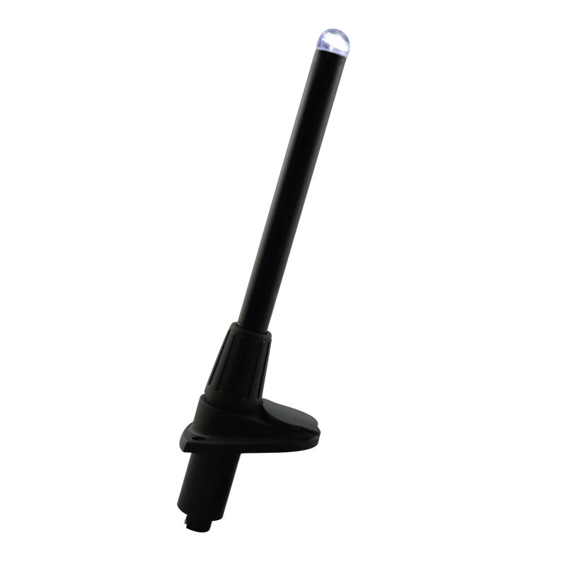 MICRO LED Işıklı Direk Soketli 25cm, Beyaz Işık, Siyah