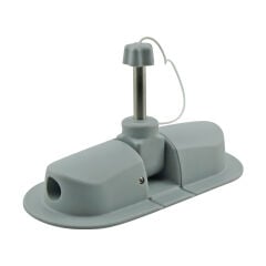 Rowlock Socket with metal pin, Grey
