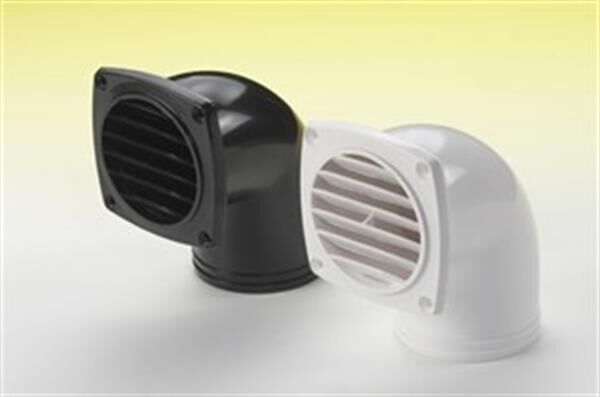 HAVALANDIRMA, 90° HORTUM ADP. PLASTİK.BEYAZ Ø76MM