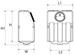 Nuova Rade dik montaj pis su tankı