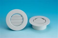 PLASTİK HAVA ÇIKIŞ MENFEZİ BEYAZ Ø190MM