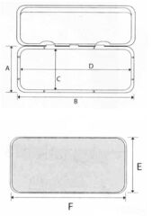Trem Su geçirmez Plastik Kapak 270x289 mm