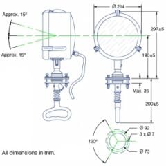 Vetus ZN215 DHR 220 kabin kontrollü projektör