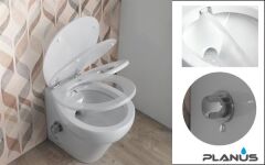 Stilo Plus 24V Beyaz Kısa Taş Taharet Kitli Tuvalet