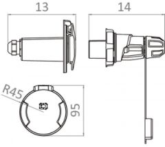 Osculati Cruiser fiş ve priz