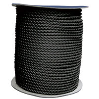 CABO Bağlama Halatı-Üç Kollu,Polyester, Siyah, Diam.24M