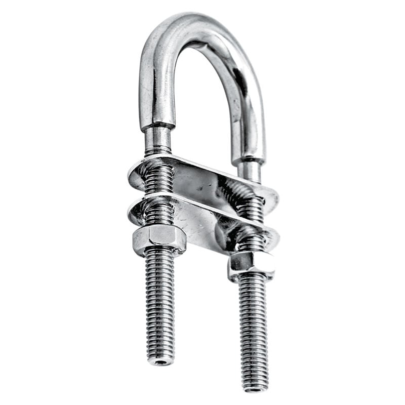 U Mapa, Inox 316, W. 35mm, L 80mm, ø10mm,, w/metrik M8
