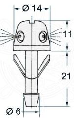 Silecek su fıskiyesi