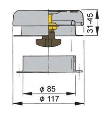 Vetus mantar tip havalandırma
