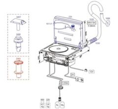 1011/1, 800 modeli için tencere tutucu