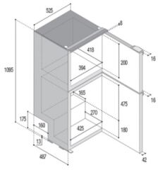 Buzdolabı/Dondurucu. Model DP150i