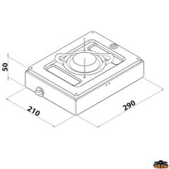CAN FN1330 Tekli Set Üstü Ocak