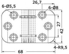 Katlanır masa menteşesi