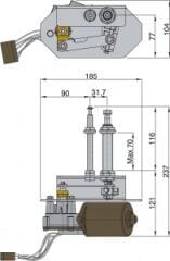 Vetus ağır hizmet tipi silecek sistemi