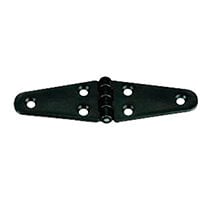 Hinge Polyamide, Double Oval, 145x40x4.5mm, White