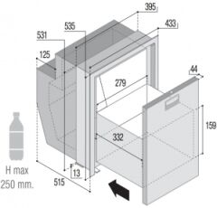 Buzdolabı. Model DW51 OCX2 RFX