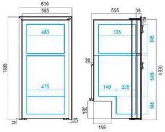 Donduruculu buzdolabı. Model DP2600iX OCX2