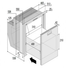 Buzdolabı. Model DW62 OCX2 RFX