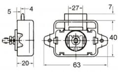 Basmalı butonlu yaylı kilit