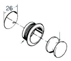 Basmalı butonlu yaylı kilit