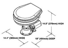 TMC Elektrikli tuvalet Büyük Tas 24V