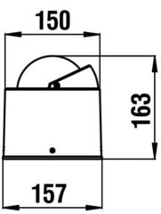 Riviera Bu4 Urania Pusula 100mm Siyah