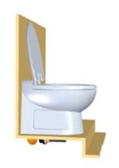 Artic Standart 24V Kısa Taş Beyaz Thr.Kitli Tuvalet