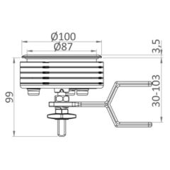Eclipse Çek ve Çevir gömme kulp  Büyük