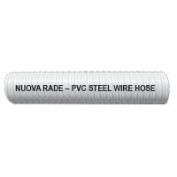 Sıvı Atık-Su Transfer Hortumu , PVC, Beyaz, Çelik Telle Güçlendirilmiş Ø15mm, 5/8''