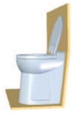 Artic Cut 24V Beyaz Taş Taharet Musluklu Tuvalet