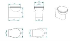 Smart 24V Beyaz Taş Taharet Kitli Tuvalet