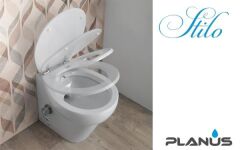 Stilo 24V Beyaz Taş Taharet Kitli Tuvalet