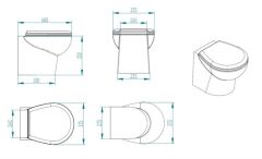 Match 12V Beyaz Kısa Taş. Thr. Kitli Tuvalet