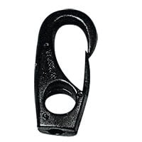 Snap Hook w/Eye Ø14x68mm, f/Ø10mm Cord, Polyam. Black